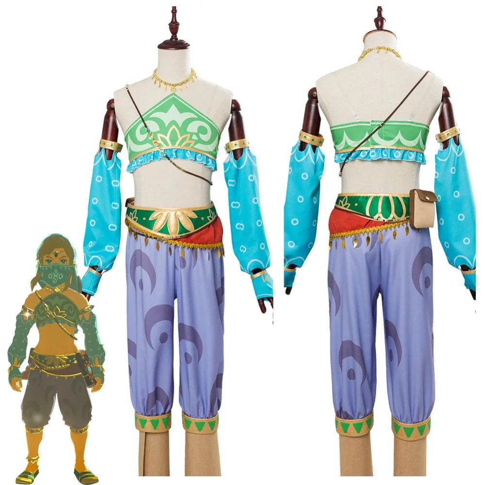 Легенда о Зельде Дыхание Дикого Маскарадного костюма женский Zelda Link карнавальный