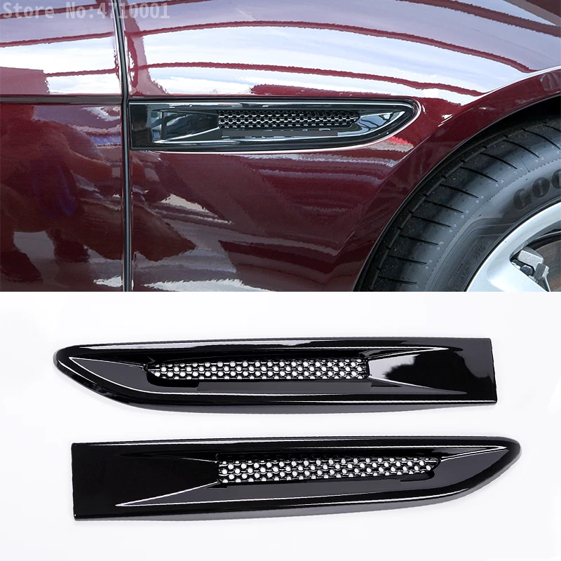 

For Jaguar XF XFL XE F-Pace F pace X761 Car-styling ABS Car Body Side Fender Air Vent Outlet Cover Trim Auto Accessories 2pcs