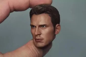 

Custom 1/6 Chris Evan Captain America Head Sculpt 5.0 For Hot Toys Body Without Neck