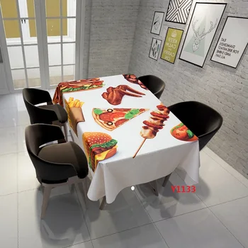 

Fresh Fruit Pattern Cloth Tablecloth Waterproof Oil-proof Long Table Table Cover