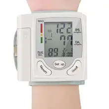 Автоматический цифровой ЖК-дисплей, измеритель артериального давления на запястье, пульсометр, измеритель пульса, удобный набор для переноски туалетных принадлежностей