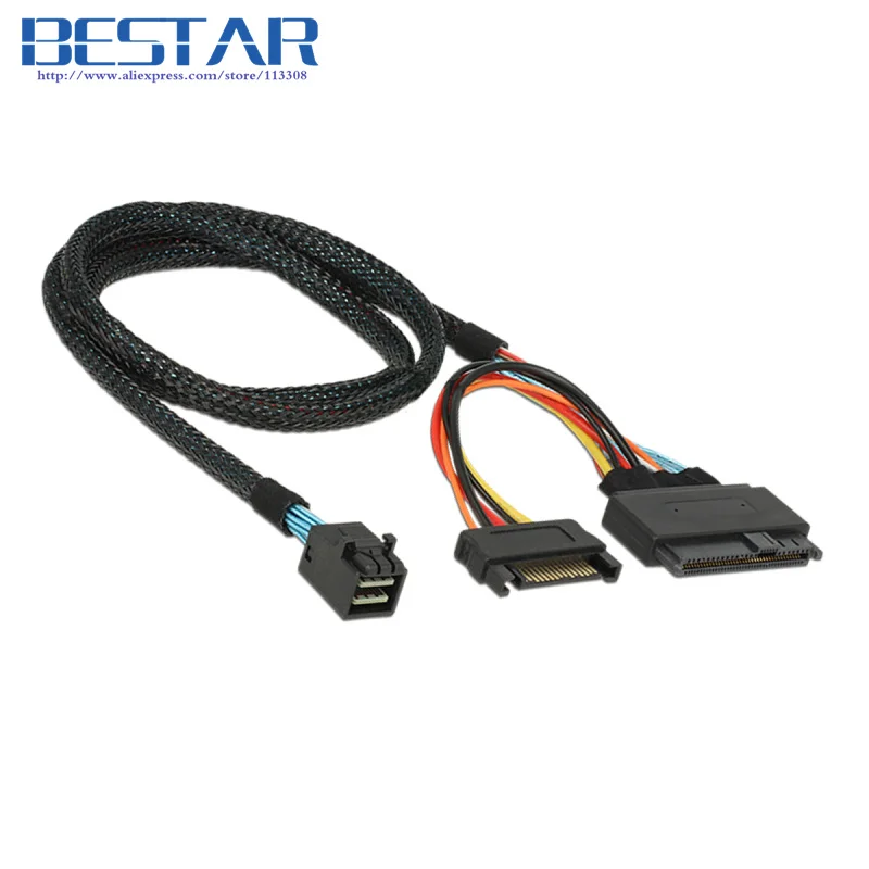 (10 pieces/lot) U.2 U2 SFF 8639 NVME PCIe SSD Cable for Mainboard Intel ...