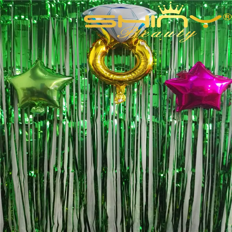 3x10FT foil fringe curtain07