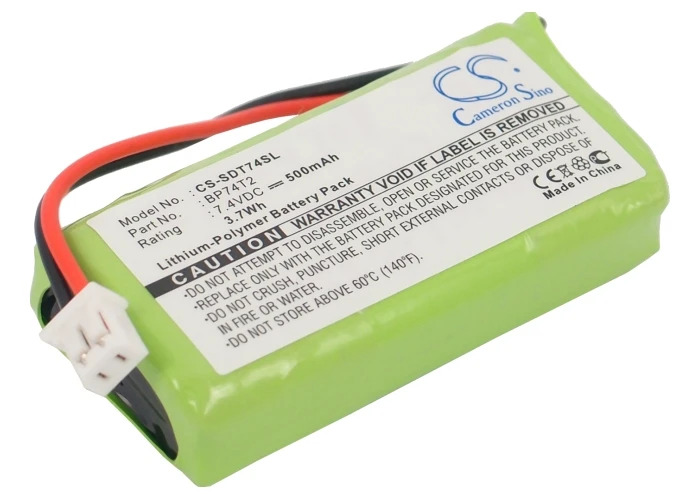 Cameron Sino 500 мАч аккумулятор BP74T2 для передатчиков Dogtra 1900S 1902S 2300NCP 2300TX 2302NCP 3500 NCP 3502