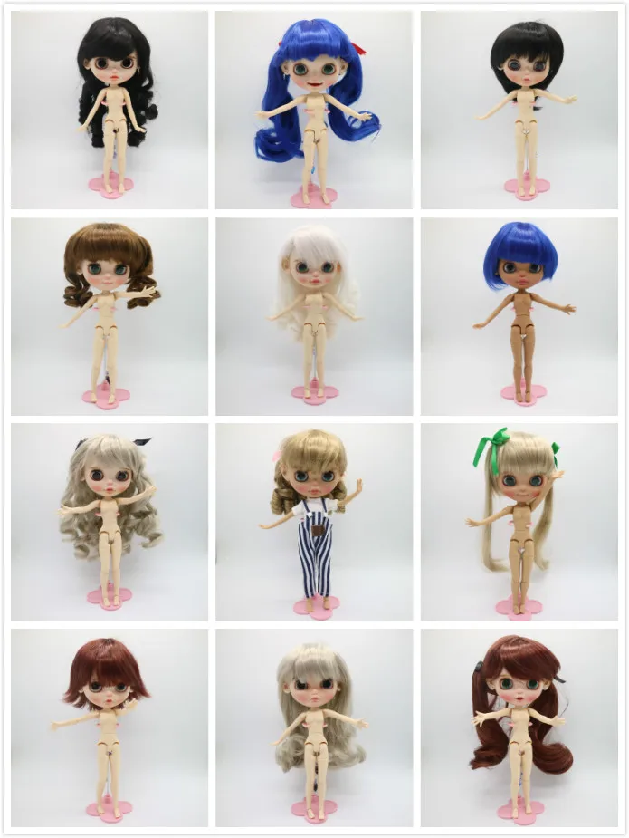 사용자 정의 인형 DIY 누드 blyth 인형 공동 바디 소녀를위한 머리카락 없음 20180327   귀여운 인형(옷은 포함되지 않음)