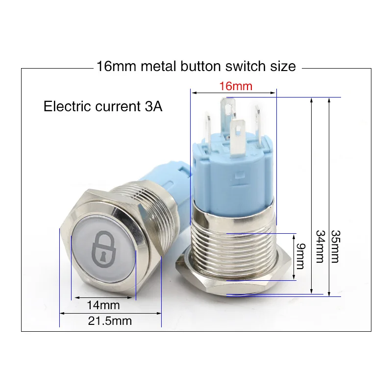 16 мм 19 мм 22 мм металлический кнопочный переключатель самоблокирующийся несколько фигурок можно настроить общий переключатель 12 В 24 в 110 В 220 В