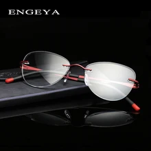 Оптические прозрачные линзы очки оправа по рецепту очки без оправы близорукость очки оправа для женщин Уникальный шарнир#8034