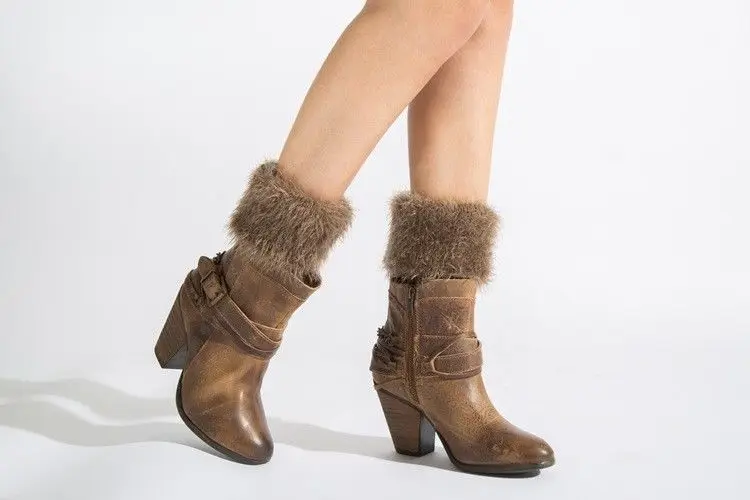 Hirigin пикантные для Женщин Гетры сапоги и ботинки для девочек манжеты крючком трикотажные манжеты для ботинок гетры осень зим