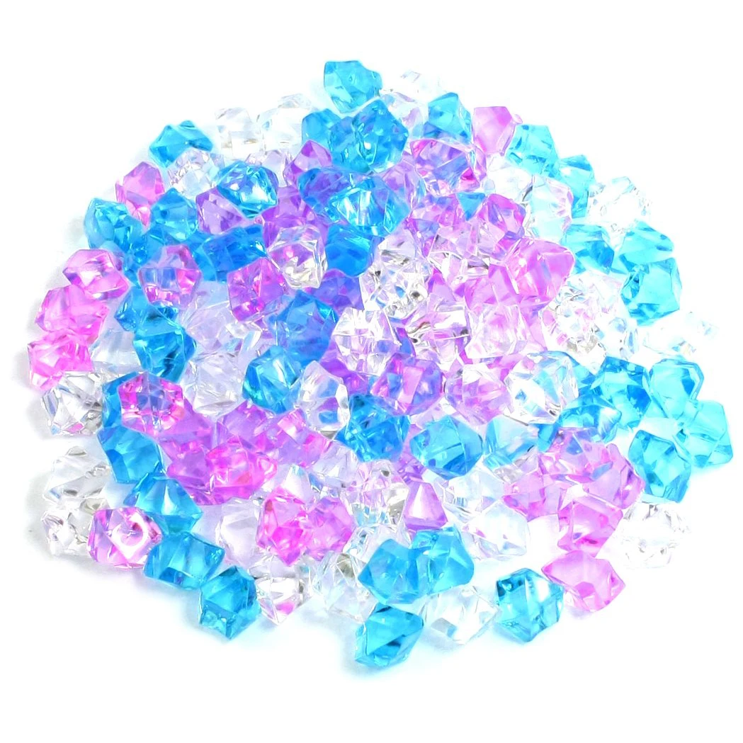 

Plastic Aquarium Decoration Stone, 150 Pieces, Blue/ Pink/ White