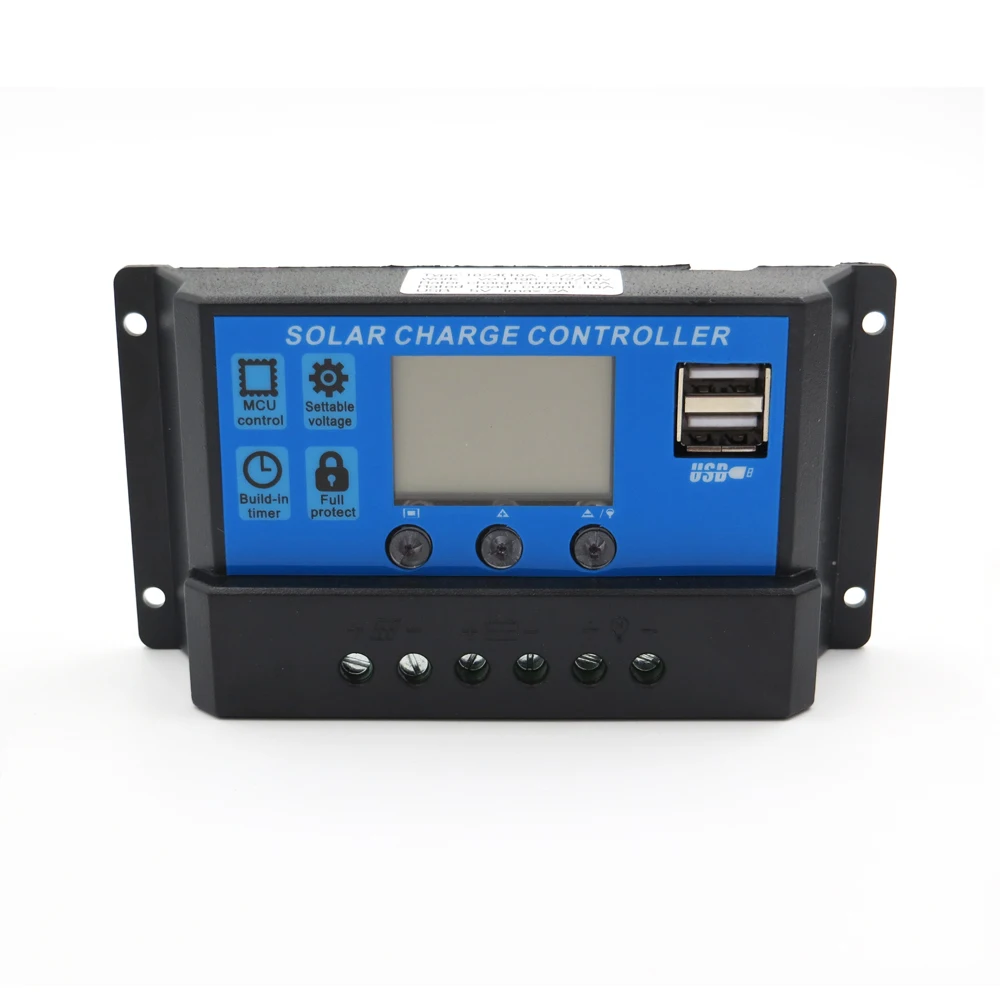 SMAKN® PWM 10A 12/24V Solar Charge Controller Regulator & DC 12V USB 5V Power TRTD10421 SMAKN® PWM 10A 12/24V Solar Charge Controller Regulator & DC 12V USB 5V Power TRTD10421