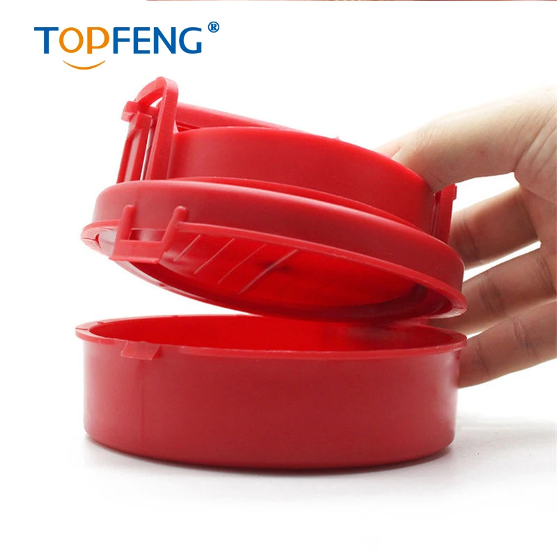 Plastic Red Hamburger Mold Round Patties Mold Maker BBQ Meat Machine Kitchen Dining Cooking Bar Tool