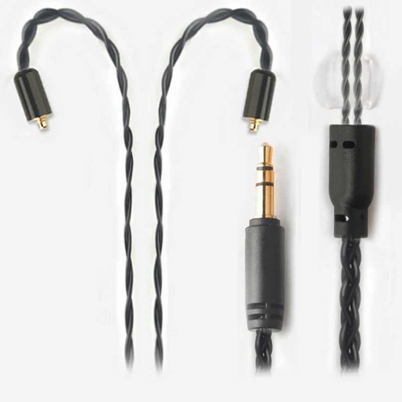

xiaofan a2 4 Core Silver Plated Upgrade Cable 2.5/3.5/4.4mm Balanced Cable With MMCX/2pin Connector For im70 ie80 se535 a2dc