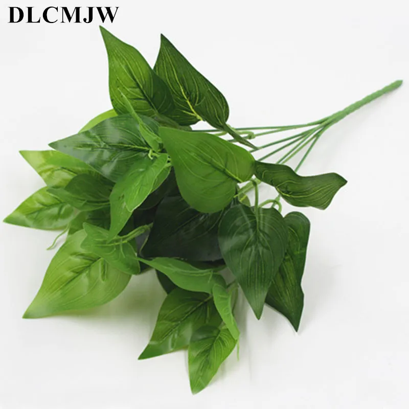 

1pcs Artificial Plants Green Grass Plastic plant Grass Garden Home Decoration artificial grass Fake plant Leaves Green plant