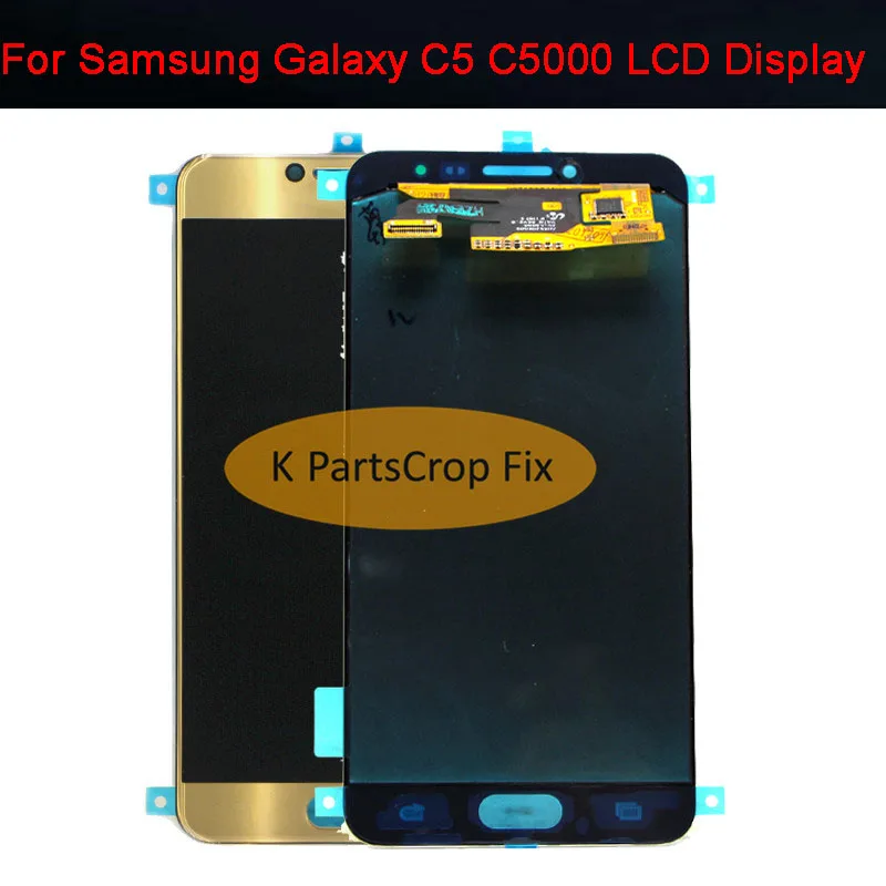 

Super AMOLED For SAMSUNG GALAXY C5 C5000 LCD Display Touch Screen Digitizer Assembly Replacement For 5.2" SAMSUNG C5 LCD Display