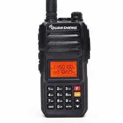 Quansheng TG-UV2 плюс мощный 10 Вт 5 полос (136-174 МГц/350-390 МГц/400-470 МГц) 4000 мАч батарея 10 км Long Range Walkie Talkie