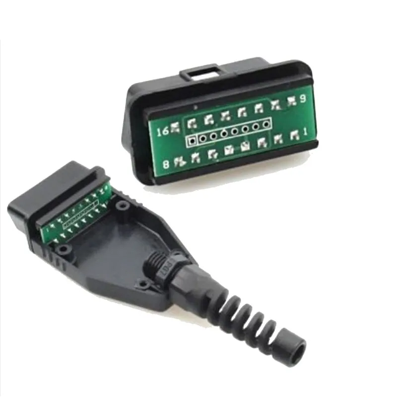 3 шт./лот OBD 16Pin EOBD2 OBDii OBDII OBD2 J1962 штекер адаптера