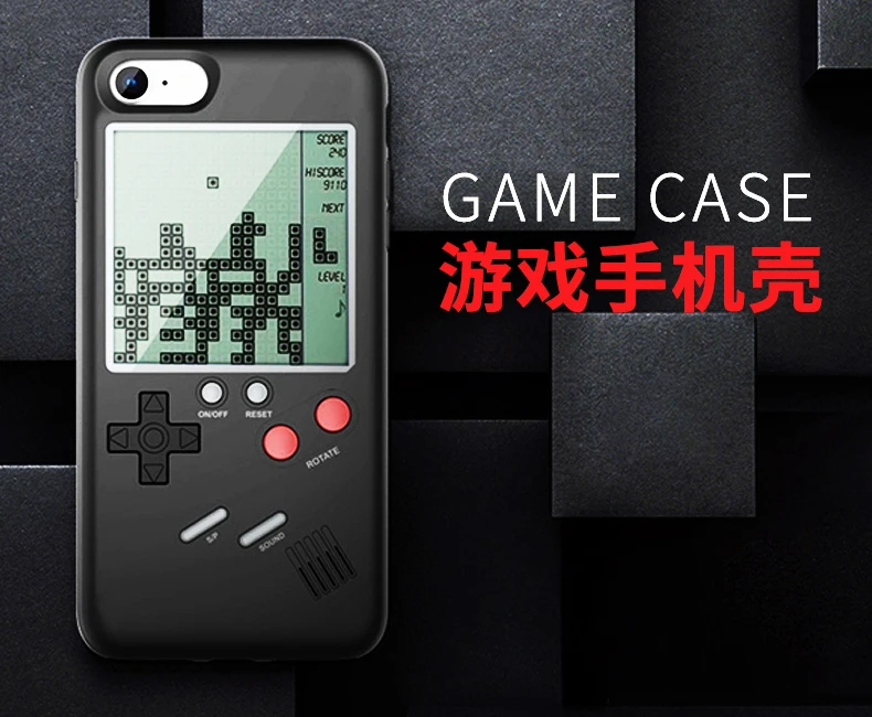 Ретро GB Gameboy Tetris чехлы для телефонов iPhone 6, 6s, 7, 8 Plus, мягкий ТПУ чехол для игровой консоли для iPhone X, XS, XR Max