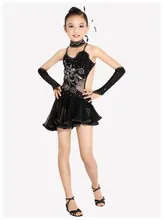 Newest Sexy Lace Sleeveless Sequin Girls Kids Ballroom Dresses font b Tango b font Salsa Latin
