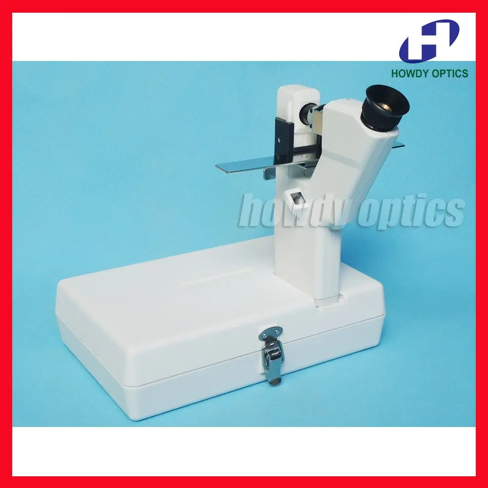 

Portable lensmeter Handheld focimeter Optical lensometer AA battery powered