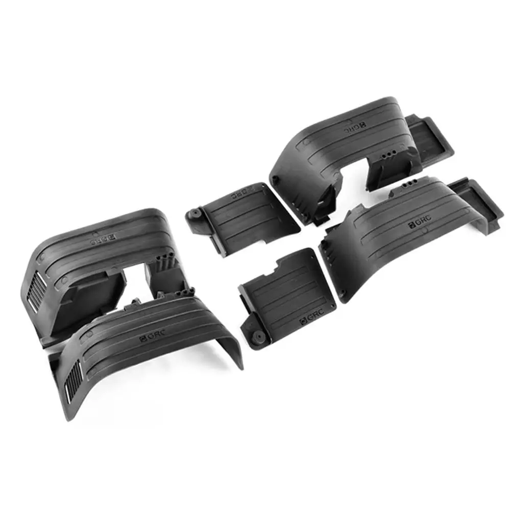 

INJORA Plastic Black Front Rear Fender Mud Flaps for 1:10 RC Crawler Axial SCX10 II 90046 90047 Car Shell Parts