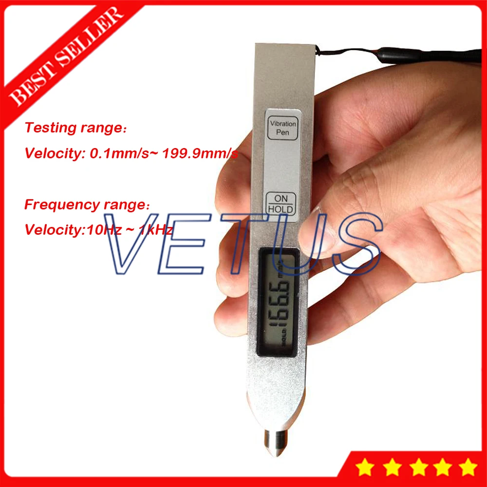 Ручка типа измеритель вибрации YV200 0,1 мм/сек. до 199,9 мм/сек. испытание скорости для двигателя Электрический вентилятор насос воздушный компрессор