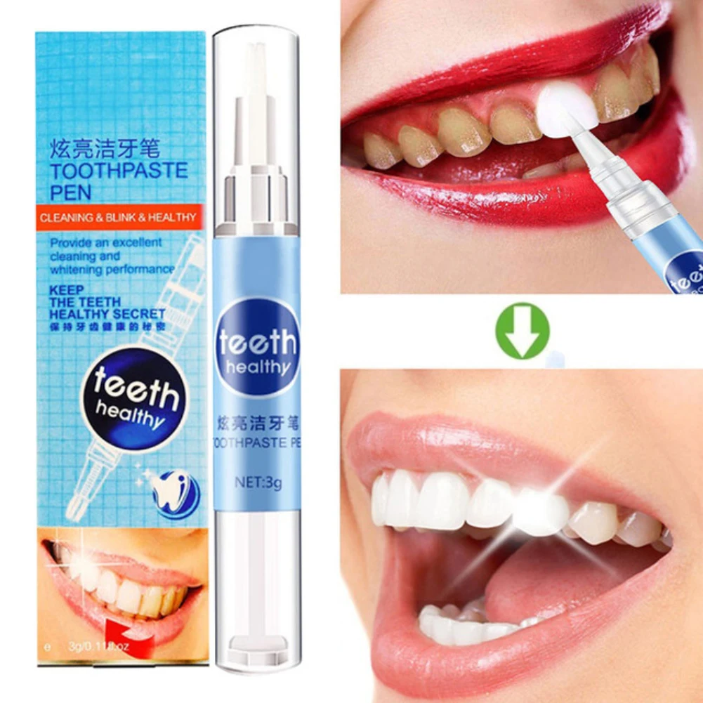 1Pc Portable Gel Tooth Cleaning Bleaching Brush Pen Dental Whitening