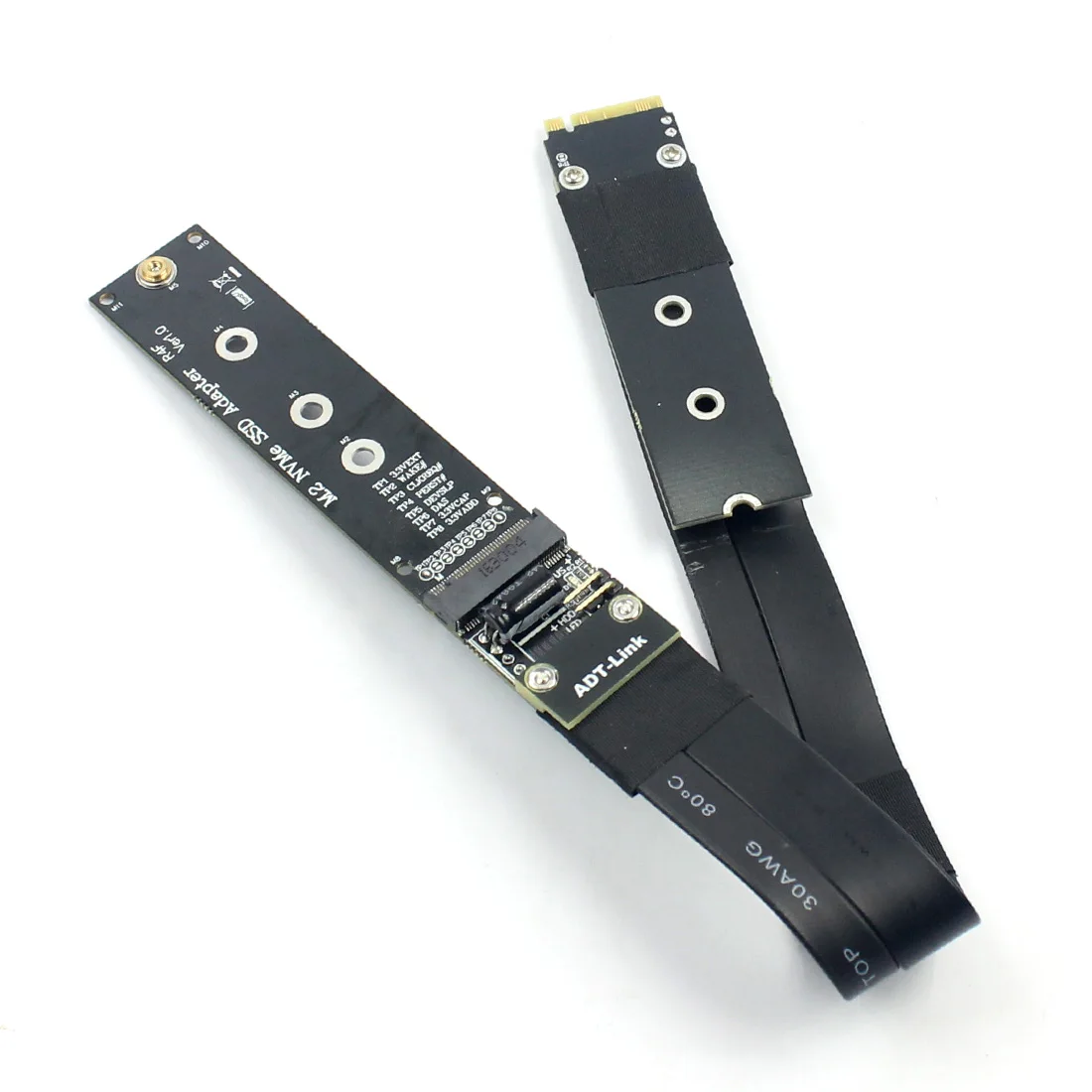 M.2 NVMe SSD Solid State Drive Extension Cable Riser card support M2 M