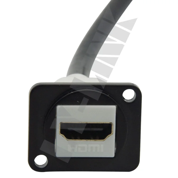 D Тип металлический HDMI с задней стороной короткий кабель