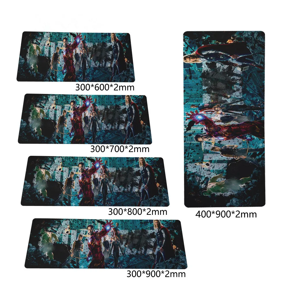 

Fanshu Large Gaming Mouse Pad Avengers Endgame Mause Pad Mouse Desk Mat Rubber Iron Man Superhero Series for Office Gaming