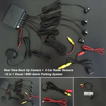 

Car Rear View Camera + 4 Sensors Buzzer Car Parking Sensor Sound Alert Indicator Probe System For Suzuki SX4 SX-4 SX 4 Sedan