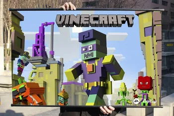 

Plants vs. Zombies HD Game Scrolls Movie Poster Wall Sticker Banners Hanging Waterproof Cloth Art Bedroom Living Room Decoration