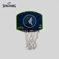 Spalding Timberwolves эмблема мини отскок настенный с задней панели Мини Баскетбол 77-667Y