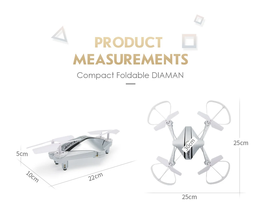 JJRC H44WH DIAMAN FOLDABLE DRONE WITH 720P CAMERA HD WIFI DRONES 26