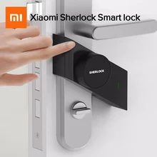 Новейший Xiao mi jia Sherlock Умный Замок без ключа отпечаток пальца+ пароль рабочий M1 mi jia умный дверной замок для mi Home приложение управление телефоном