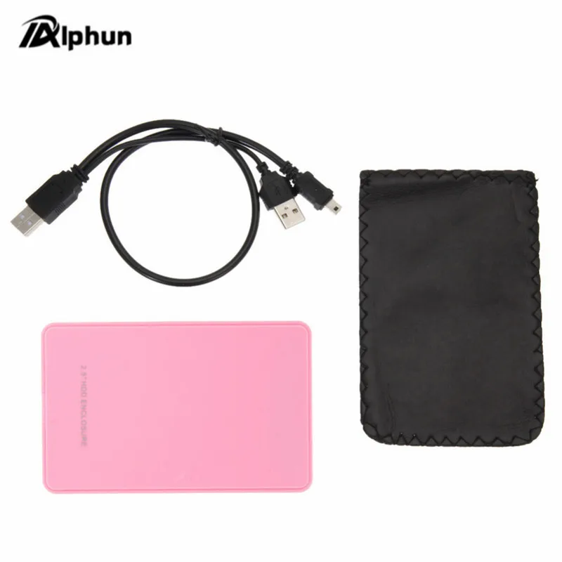 

Alphun 2.5" HD BOX Hard Disk Cartridge ABS HDD Hard Case USB2.0 to SATA External HDD Enclosure For Windows Vista OS