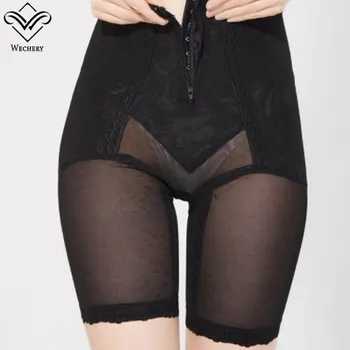 

Wechery Waist Trainer Body Shaper Slimming High Waist Tummy Control Panties Plus Size Butt Lifter Modeling Strap Shapewear Pants