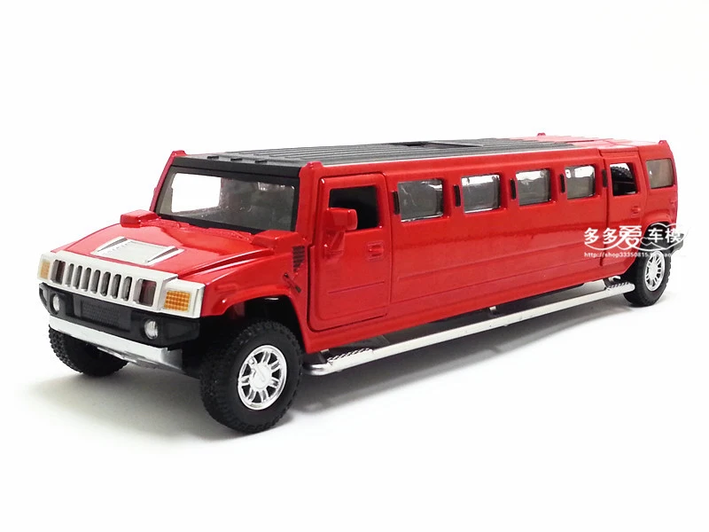 1:32 Масштаб Hummer Limousine роскошный сплав Металл литье под давлением модель автомобиля вытяните назад игрушки со звуком светильник коллекция автомобилей подарки