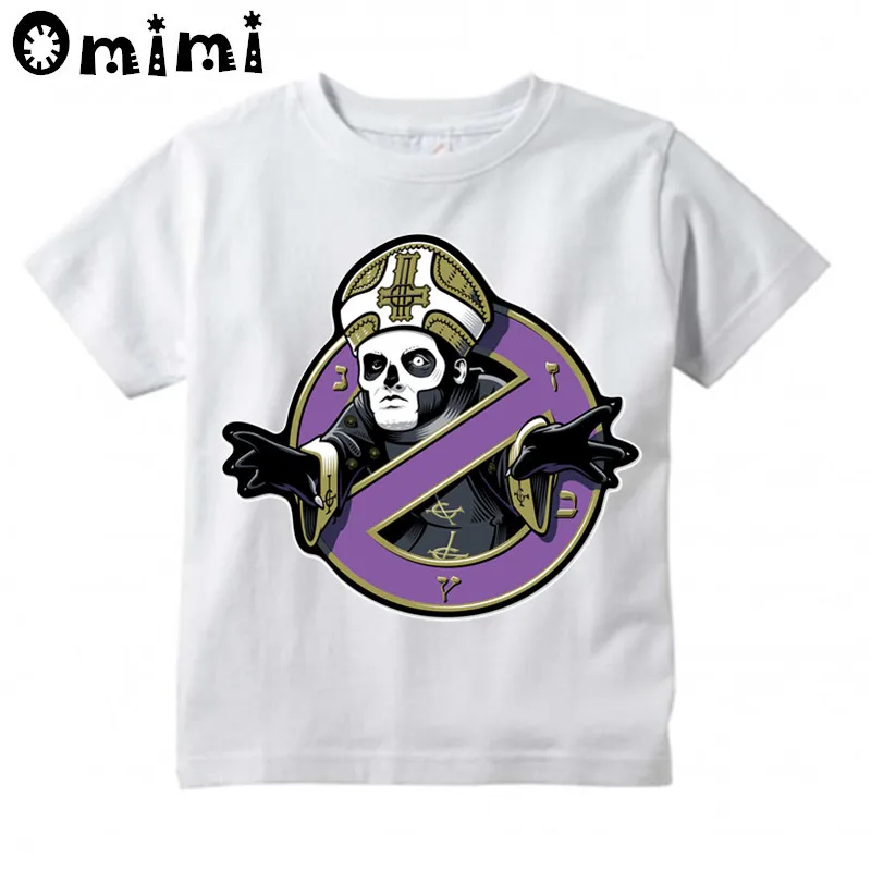 

Kids GHOST Band Warrior North American Design T Shirt Boys and Girls Great Casual Short Sleeve Tops Children's Funny T-Shirt