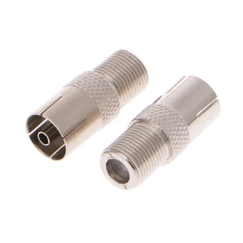 

10 Pcs F Type Female Jack To TV PAL Female Jack RF Coaxial Adapter Connector