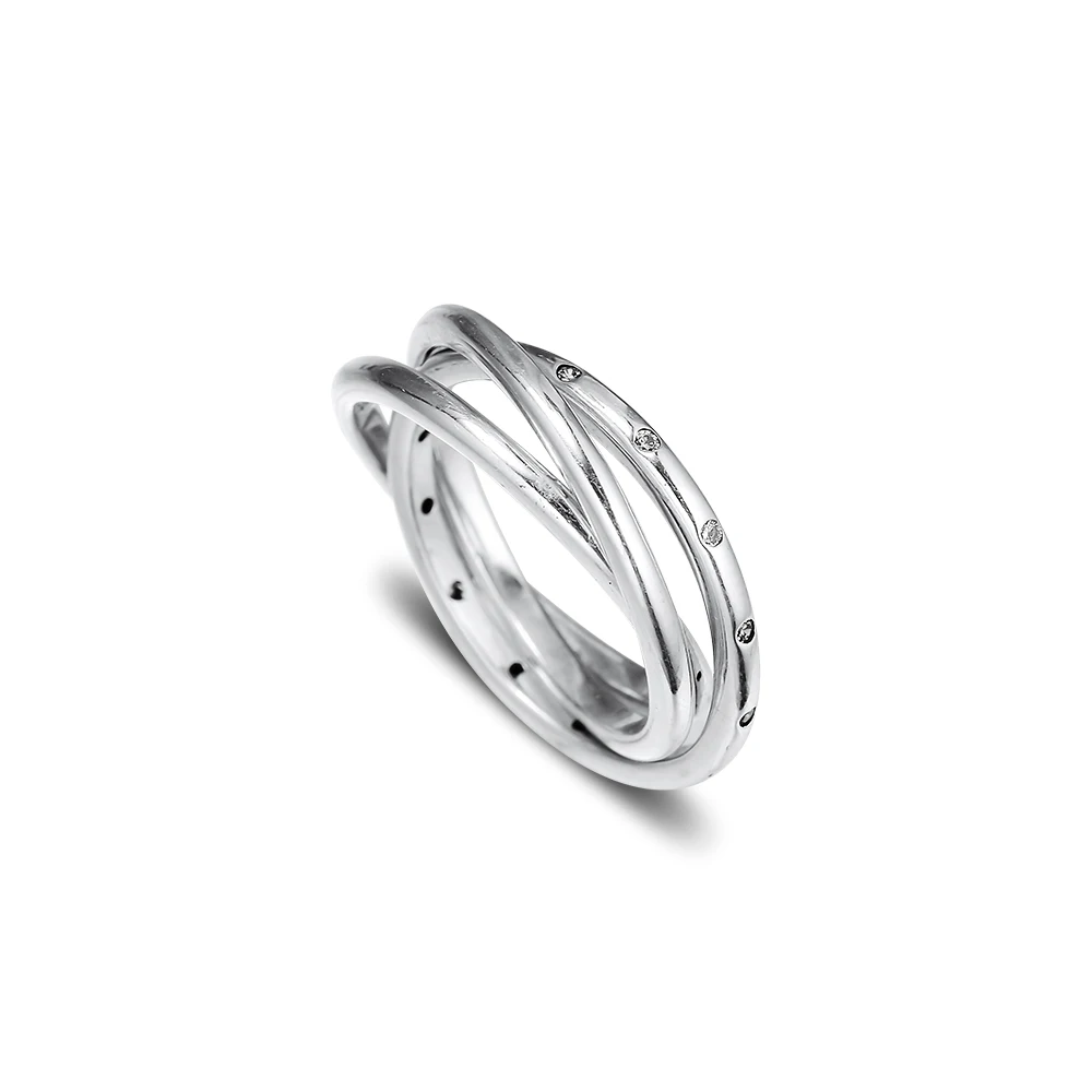 

Rings Swirling Symmetry Silver Ring With CLEAR CZ For Women Men Anel Feminino 100% 925 Jewelry Sterling Silver Anillos Wedding
