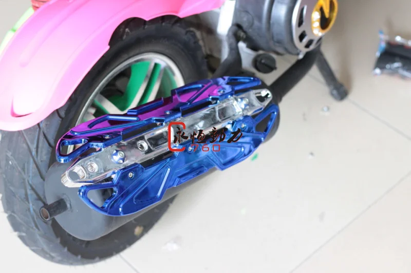 Универсальный Viper A2/A8 Мотоцикл Скутер выхлопная анти-горячая пластина Модифицированная выхлопная Защитная крышка Анти-скальдинг тепловой щит
