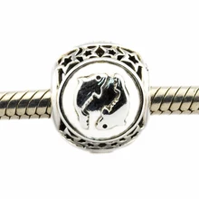 Подходит для Pandora Браслеты рыбы звезда знак талисманы серебряные бусины 925 пробы