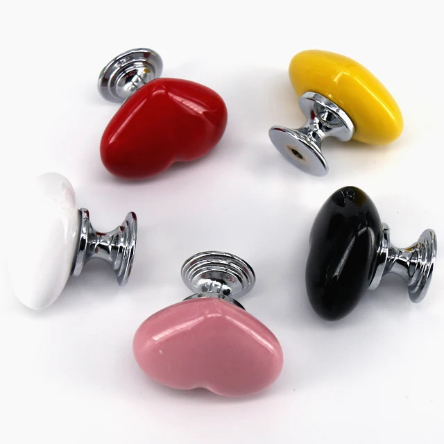 Special Price One Piece Colorful Ceramic Heart Knobs Kitchen Furniture Cabinet Dresser Drawer Pulls Handles Special Price One Piece Colorful Ceramic Heart Knobs Kitchen Furniture Cabinet Dresser Drawer Pulls Handles