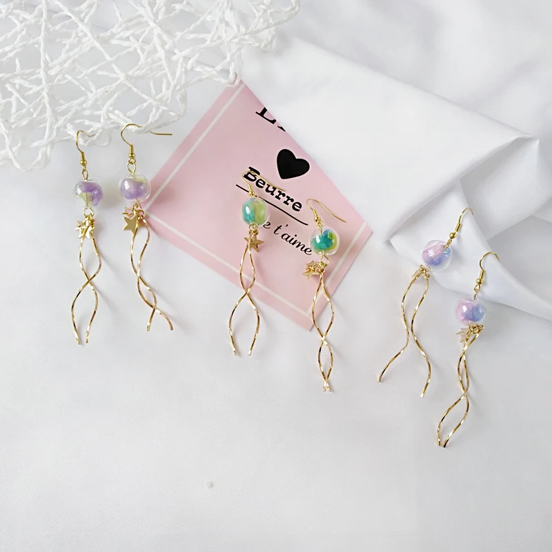 Free shipping Fashion jewelry Wholesale gift Small fresh green bubbles