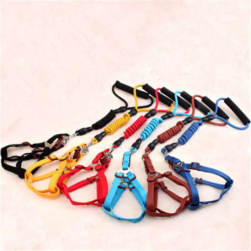 Adjustable Nylon Dog Harness and leash set Pet Vest Rope Dog Chest