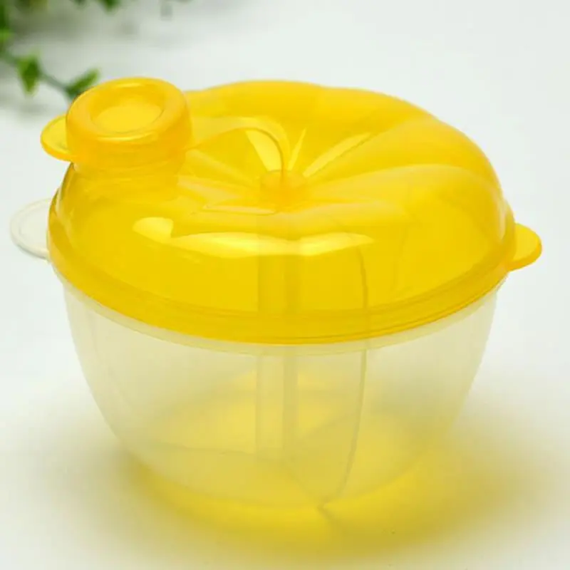 Для малышей, детей, выходящий из серии для кормления, портативный контейнер для сухого молока, контейнер для хранения еды, ящик для кормления, безопасный материал - Цвет: yellow