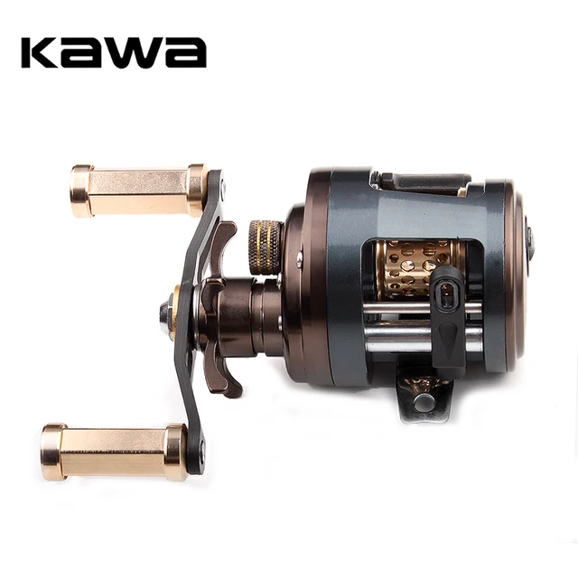 $US $49.40 KAWA Metal Fishing Reel Drum Wheel Bait Casting Trolling Lure Reel 11+1 Bearings Metal Cover Alloy 