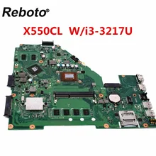 Материнская плата для ноутбука ASUS X550CL с i3-3217U процессором 4 Гб ОЗУ 60NB03W0-MB1231 MB протестированная Быстрая