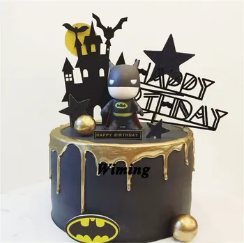 

super heroes cake topper batman birthday party decorations adult kids toys superhero party supplies superman cupcake toppers