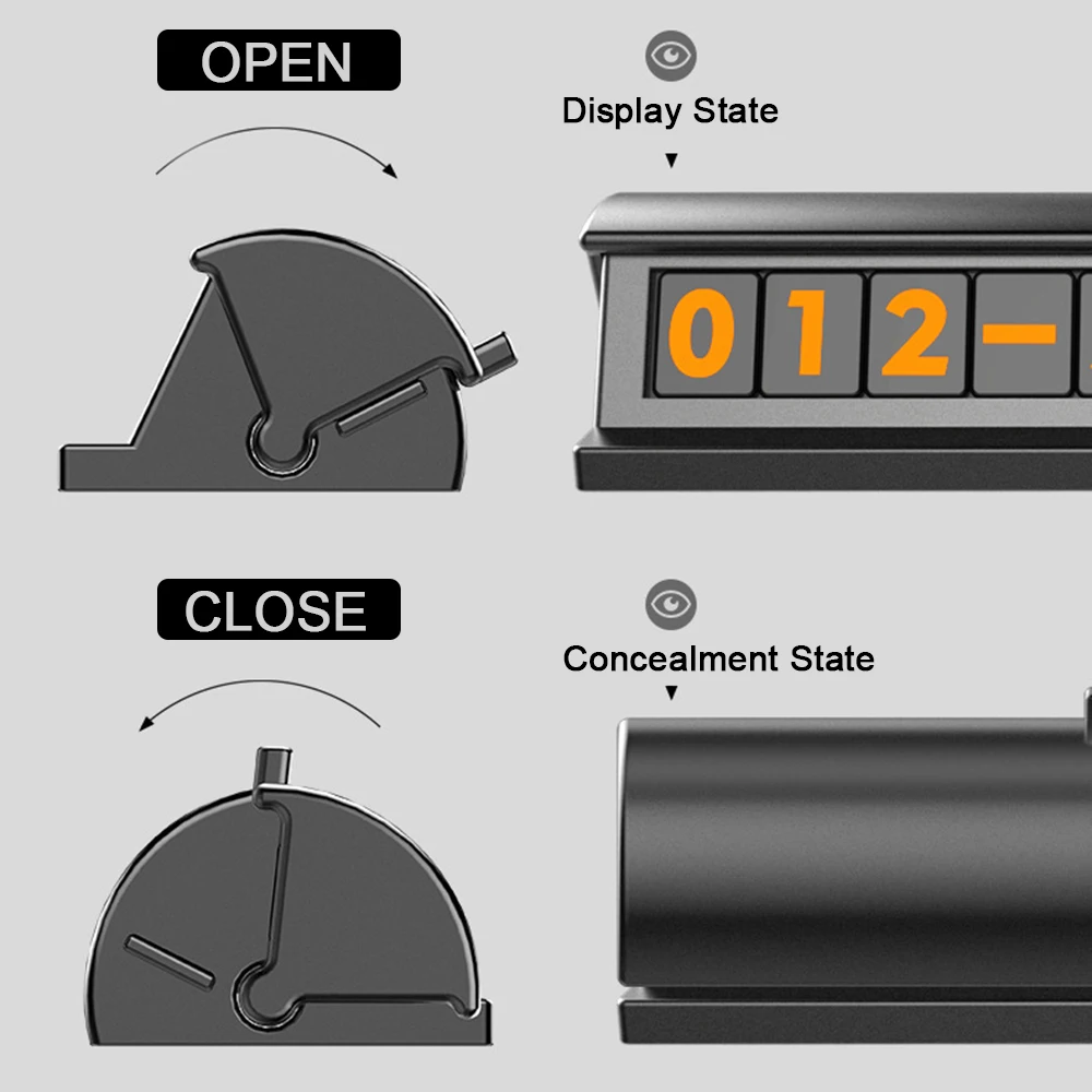 Автомобильная номерная табличка для парковки, наклейка на карту, автомобильный временный номер телефона, скрытый автомобильный Стайлинг, мобильный авто мобильный телефон, номер карты, переключатель